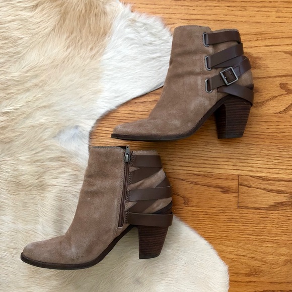 DV Dolce Vita Suede Booties with Strap Details - Picture 3 of 6